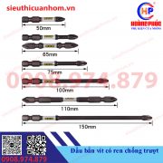 Đầu bắn vít có ren chống trượt